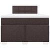 vidaXL Box spring postel s matrac&iacute; tmavě hněd&aacute; 120x190 cm textil