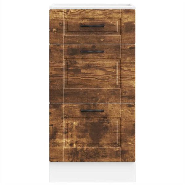 vidaXL Kuchyňsk&aacute; spodn&iacute; skř&iacute;ňka "Porto" kouřov&yacute; dub kompozitn&iacute; dřevo