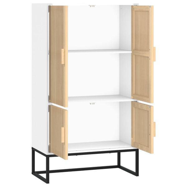 vidaXL Highboard bílý 70 x 35 x 125 cm kompozitní dřevo