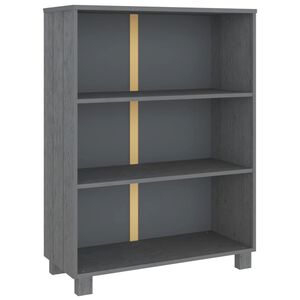 vidaXL Knihovna HAMAR tmavě &scaron;ed&aacute; 85 x 35 x 112 cm masivn&iacute; borovice
