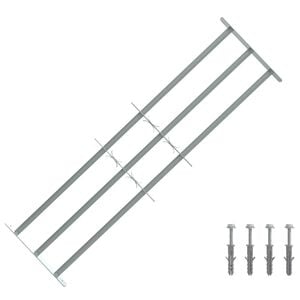 vidaXL Bezpečnostn&iacute; mř&iacute;ž na okna se 3 př&iacute;čkami 3 ks 930-1740 mm