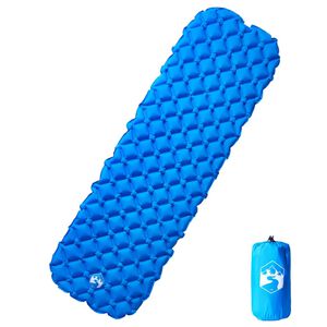 vidaXL Nafukovac&iacute; kempingov&aacute; matrace pro 1 osobu modr&aacute; 190 x 58 x 6 cm
