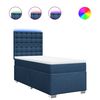 vidaXL Box spring postel s matrac&iacute; modr&aacute; 80x200 cm textil