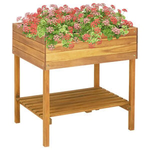 vidaXL Vyv&yacute;&scaron;en&yacute; zahradn&iacute; truhl&iacute;k 78,5 x 58,5 x 78,5 cm masivn&iacute; ak&aacute;cie