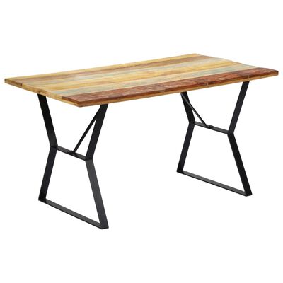 vidaXL Jídelní stůl 140 x 80 x 76 cm masivní recyklované dřevo