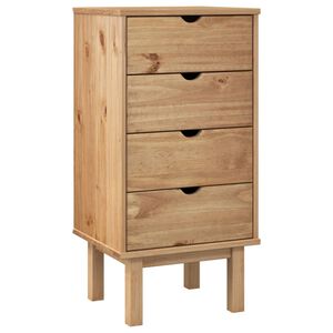 vidaXL Z&aacute;suvkov&aacute; komoda OTTA 45x39x90 cm masivn&iacute; borov&eacute; dřevo