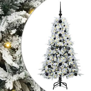 vidaXL Uměl&yacute; Skl&aacute;dac&iacute; V&aacute;nočn&iacute; Strom s stojanem B&iacute;l&aacute; 120 cm PE a PVC