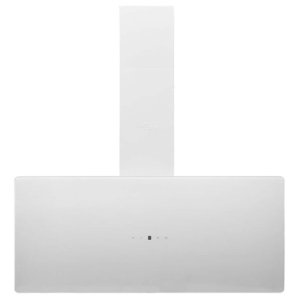 vidaXL N&aacute;stěnn&aacute; digestoř 90 cm ocel a tvrzen&eacute; sklo b&iacute;l&aacute;