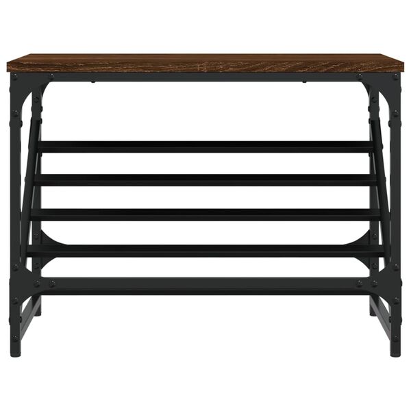 vidaXL Botník hnědý dub 60 x 30 x 45 cm kompozitní dřevo