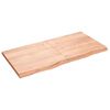 vidaXL N&aacute;stěnn&aacute; police hněd&aacute; 120x60x(2-4)cm o&scaron;etřen&yacute; masivn&iacute; dub
