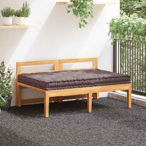 vidaXL Podu&scaron;ka na n&aacute;bytek z palet bavlna 120 x 80 x 10 cm taupe