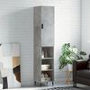vidaXL Skř&iacute;ň highboard betonově &scaron;ed&aacute; 34,5x34x180 cm kompozitn&iacute; dřevo