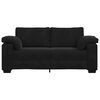 vidaXL Loveseat Sofa Černý 140 cm samet