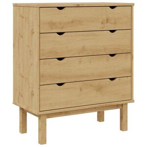 vidaXL Z&aacute;suvkov&aacute; komoda OTTA 76,5 x 39,5 x 90 cm masivn&iacute; borov&eacute; dřevo
