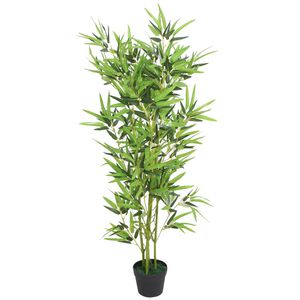 vidaXL Uměl&aacute; rostlina bambus s květin&aacute;čem 120 cm zelen&yacute;