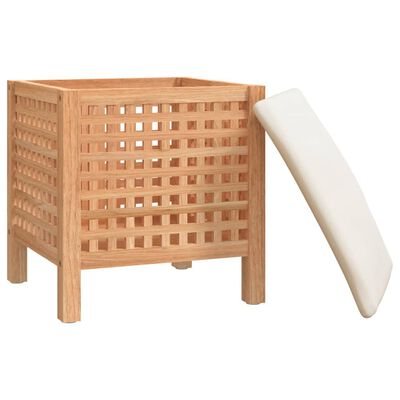 vidaXL Koupelnová stolička 48 x 47,5 x 52 cm masivní ořechové dřevo