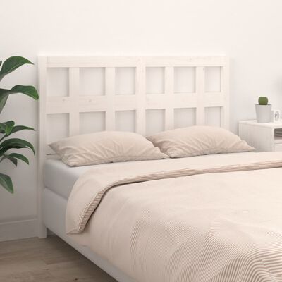 vidaXL Čelo postele bílé 185,5 x 4 x 100 cm masivní borovice