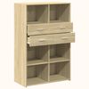 vidaXL Skř&iacute;ň highboard dub sonoma 80 x 42,5 x 124 cm kompozitn&iacute; dřevo