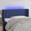 vidaXL Čelo postele s LED modr&eacute; 93 x 16 x 78/88 cm textil