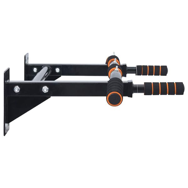 VidaXL Hrazda na pull-upy Černá a červená 92 x 51 x 18 cm