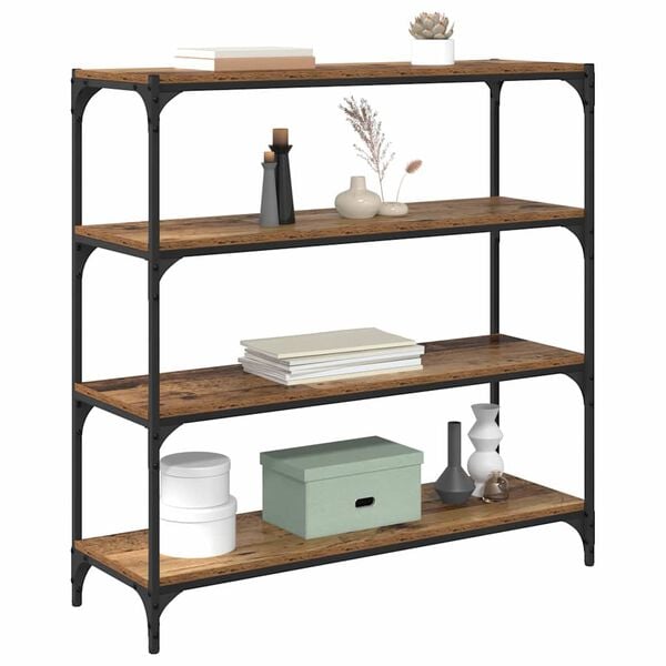 vidaXL Knihovna Star&eacute; dřevo 100 x 33 x 100 cm