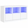 vidaXL Př&iacute;born&iacute;k s LED osvětlen&iacute;m b&iacute;l&yacute; 123 x 37 x 67 cm