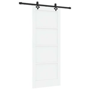 vidaXL Posuvn&eacute; dveře ORKDAL 83 x 202 cm Masivn&iacute; borovicov&eacute; dřevo B&iacute;l&aacute;