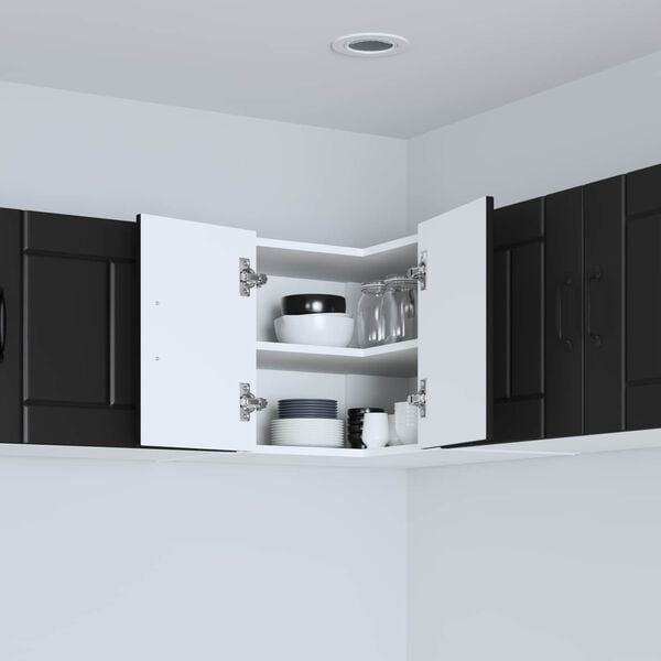 vidaXL Kuchyňsk&aacute; skř&iacute;ň Čern&aacute; 57 x 57 x 40 cm kompozitn&iacute; dřevo