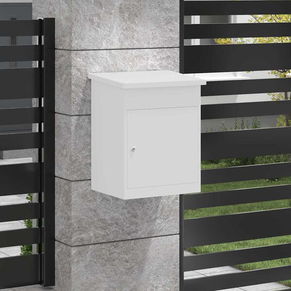 vidaXL Schr&aacute;nka na bal&iacute;ky s &uacute;loži&scaron;těm B&iacute;l&aacute; 47.5 x 38 x 59 cm Ocel