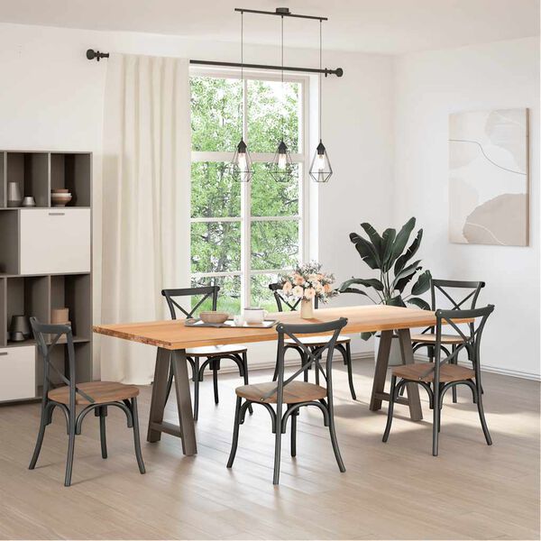 vidaXL Nohy k j&iacute;deln&iacute;mu stolu ve tvaru A, 2 ks, 50 x (72-73) cm, ocel