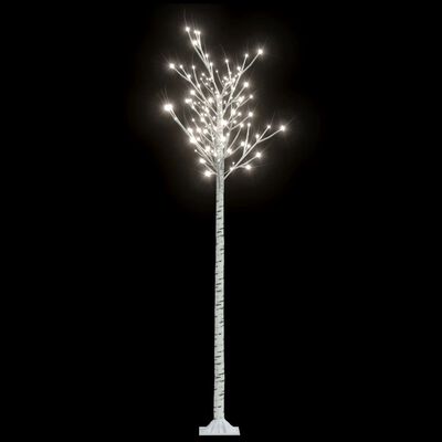 vidaXL Vánoční strom 200 studených bílých LED 2,2 m vrba dovnitř i ven