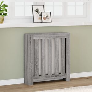 vidaXL Kryt na radi&aacute;tor &scaron;ed&yacute; sonoma 78 x 20 x 82 cm kompozitn&iacute; dřevo