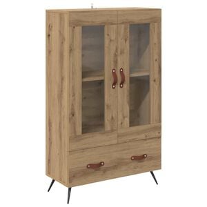 vidaXL Vysok&yacute; bufet Artisanov&yacute; dub 69,5 x 31 x 115 cm