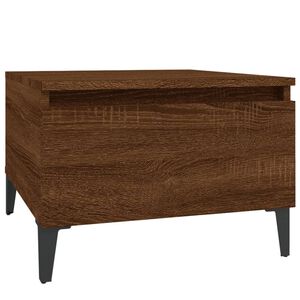 vidaXL Odkl&aacute;dac&iacute; stolek hněd&yacute; dub 50 x 46 x 35 cm kompozitn&iacute; dřevo