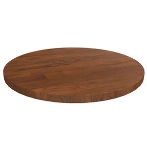 vidaXL Kulat&aacute; stoln&iacute; deska tmavě hněd&aacute; &Oslash;30x1,5 cm o&scaron;etřen&yacute; masivn&iacute; dub