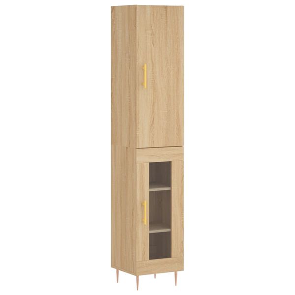 vidaXL Skř&iacute;ň highboard dub sonoma 34,5 x 34 x 180 cm kompozitn&iacute; dřevo