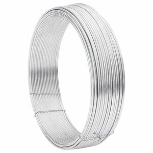 vidaXL Pletac&iacute; dr&aacute;t Stř&iacute;brn&aacute; 25 m Horko zinkovan&yacute; dr&aacute;t