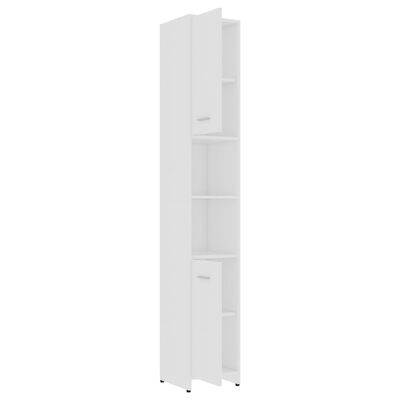 vidaXL Koupelnová skříňka bílá 30 x 30 x 183,5 cm dřevotříska