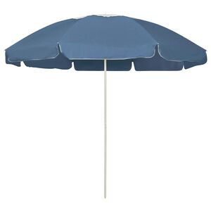 vidaXL Pl&aacute;žov&yacute; slunečn&iacute;k modr&yacute; 240 cm
