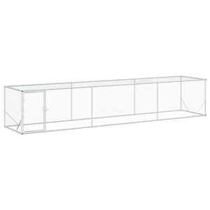 vidaXL Kurn&iacute;k Stř&iacute;brn&aacute; 500 x 100 x 100 cm Pozinkovan&aacute; ocel