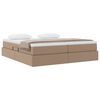 vidaXL Postel s &uacute;ložn&yacute;m prostorem a matrac&iacute; Cappuccino 180 x 200 cm
