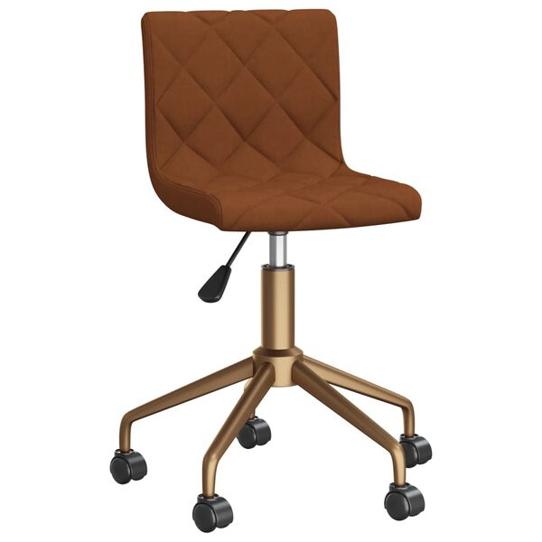 vidaXL Otočn&eacute; j&iacute;deln&iacute; židle 2 ks hněd&eacute; samet