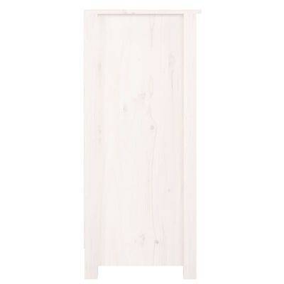 vidaXL Příborník bílý 70 x 35 x 80 cm masivní borové dřevo