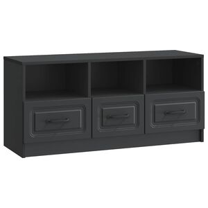 vidaXL Televizn&iacute; skř&iacute;ň Čern&aacute; 102 x 34,5 x 47 cm Kompozitn&iacute; dřevo