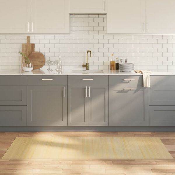 vidaXL Koberec obd&eacute;ln&iacute;kov&yacute; světle př&iacute;rodn&iacute; 70 x 200 cm bambus