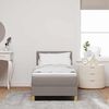 vidaXL Postel s boxspringem s matrac&iacute; s čelo Taupe 80 x 200 cm textil
