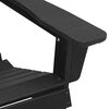 vidaXL Zahradn&iacute; křeslo 3 pcs Čern&aacute; Polyethylen