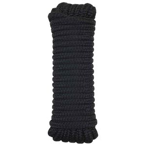 vidaXL Lano na loď 6 m 1 Čern&aacute; Polyester