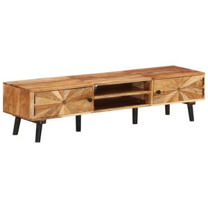 vidaXL TV stolek 145 x 35 x 35 cm masivn&iacute; ak&aacute;ciov&eacute; dřevo