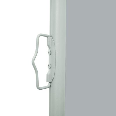 vidaXL Zatahovací boční markýza/zástěna na terasu 160x600 cm šedá